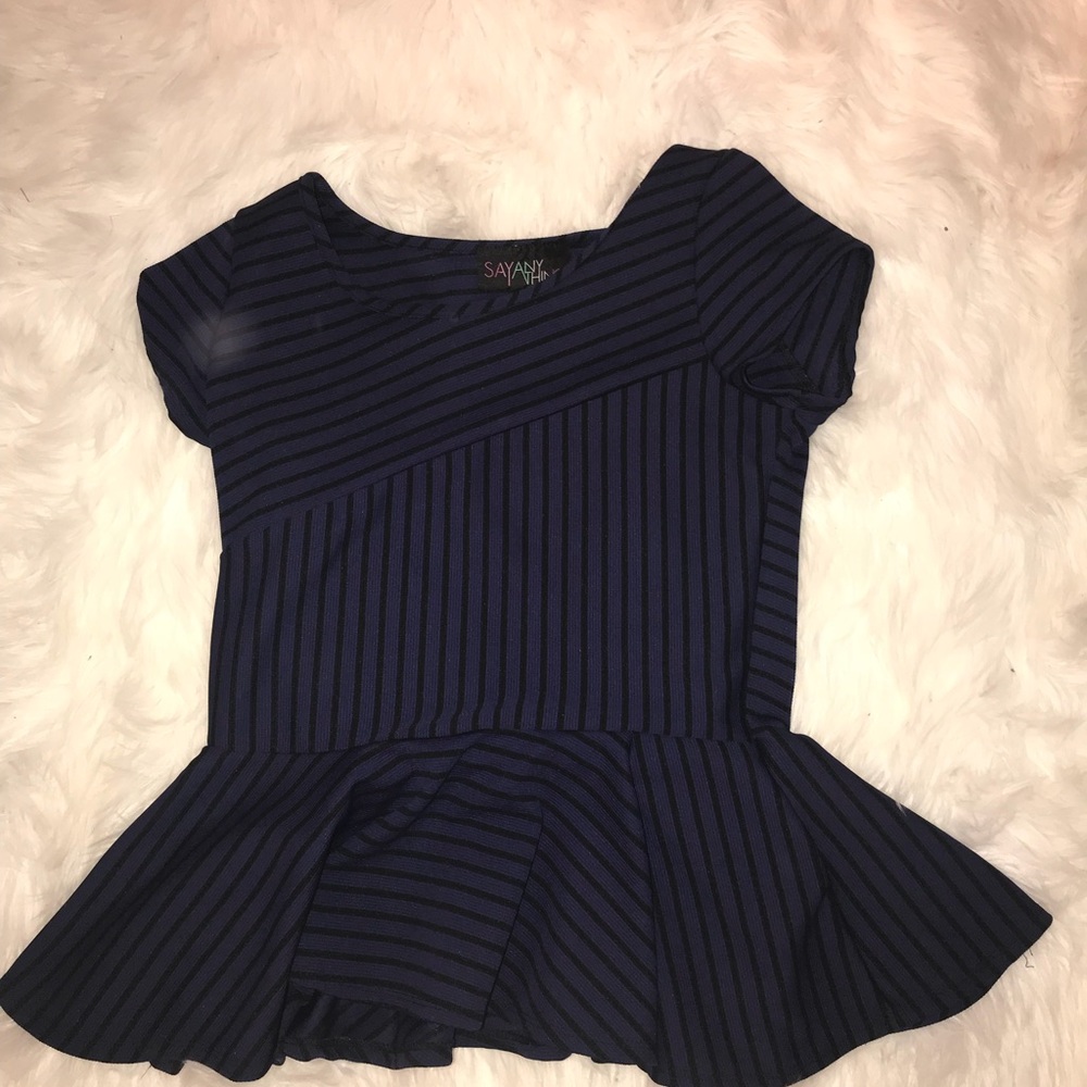 peplum top!